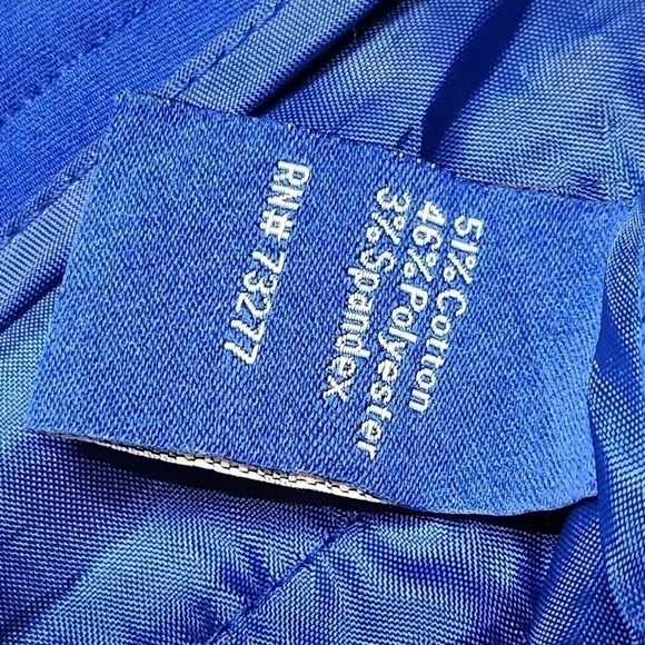 Size 12 Capri Royal blue pockets Cotton Summer slim fit pants APT.9 - Picture 10 of 15